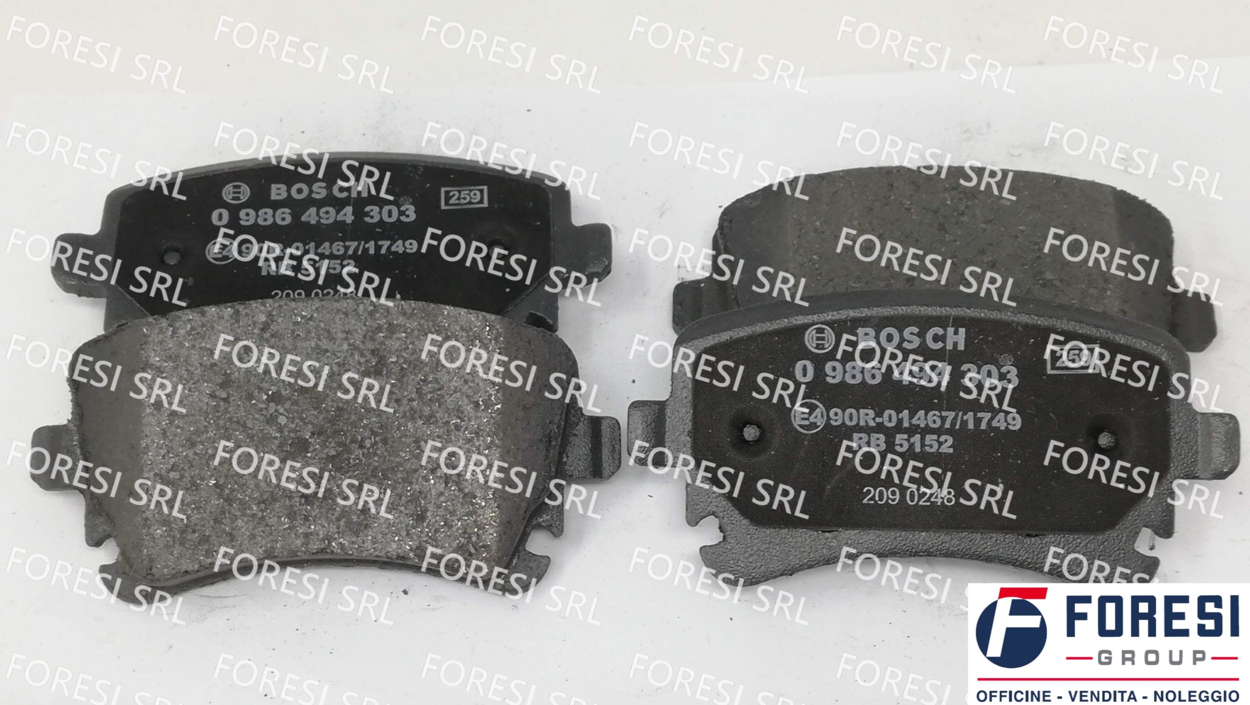 BOSCH: KIT PASTIGLIE FRENO A DISCO 0986494303