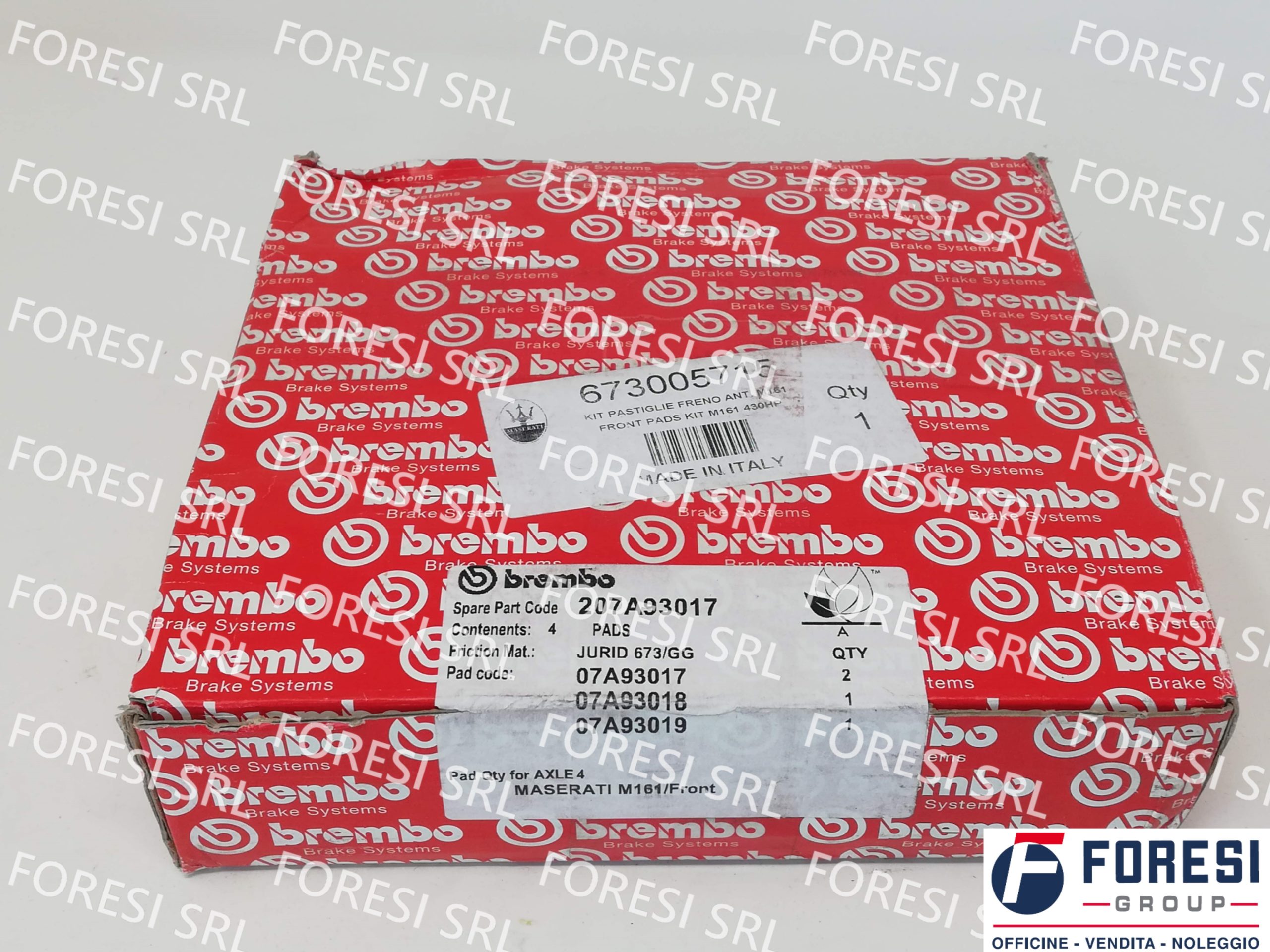 KIT PASTIGLIE FRENO ANTERIORE 673005715 - 673010318
