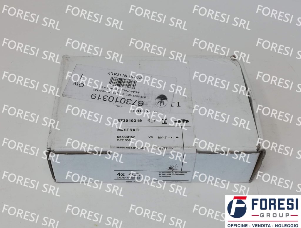 KIT PASTIGLIE FRENO POSTERIORE 673010319